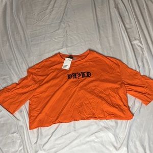 Orange H&M Crop Top